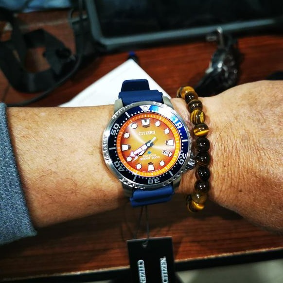 <BR>Citizen Promaster Orange Diver<BR/>(BN0169-03X)-Citizen-Design Centre Jewellery