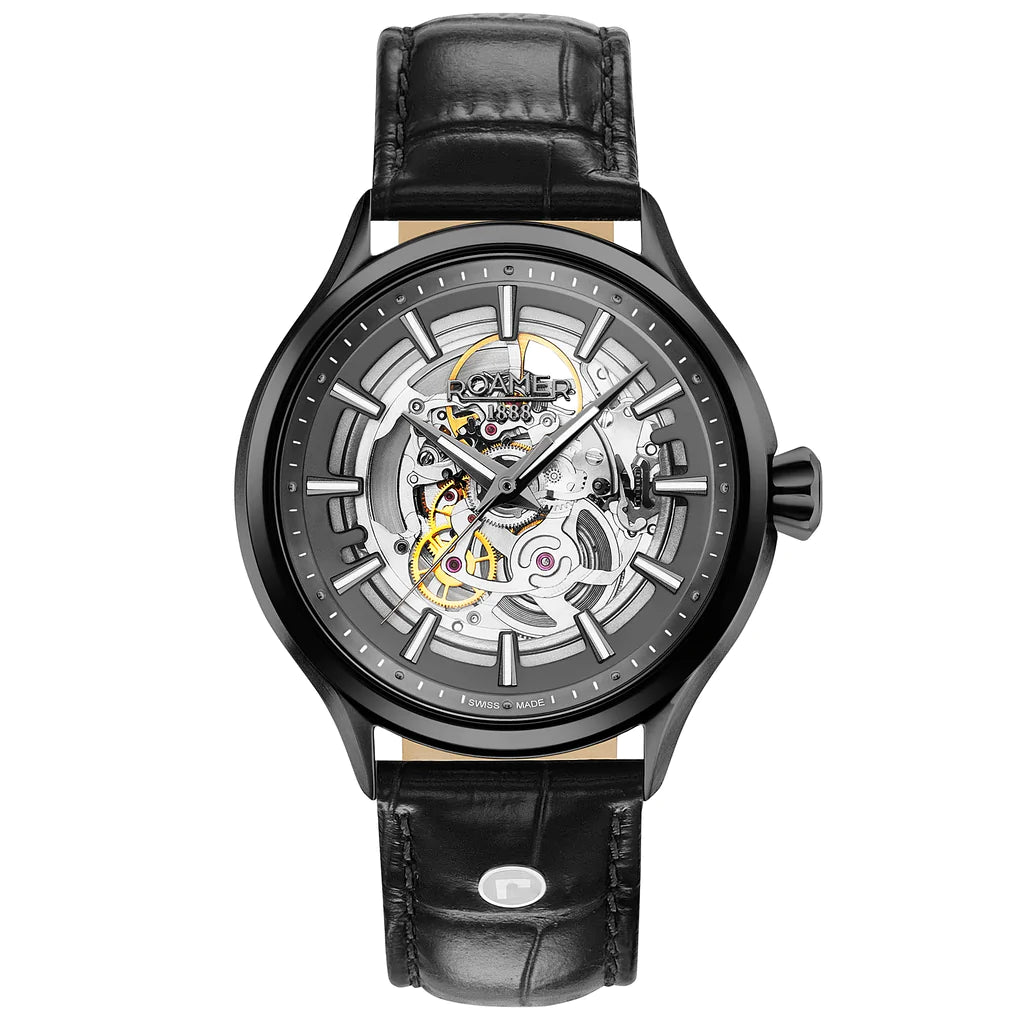 Roamer Competence Skeleton III Leather 101663 40 55 05N Design Centre Jewellery