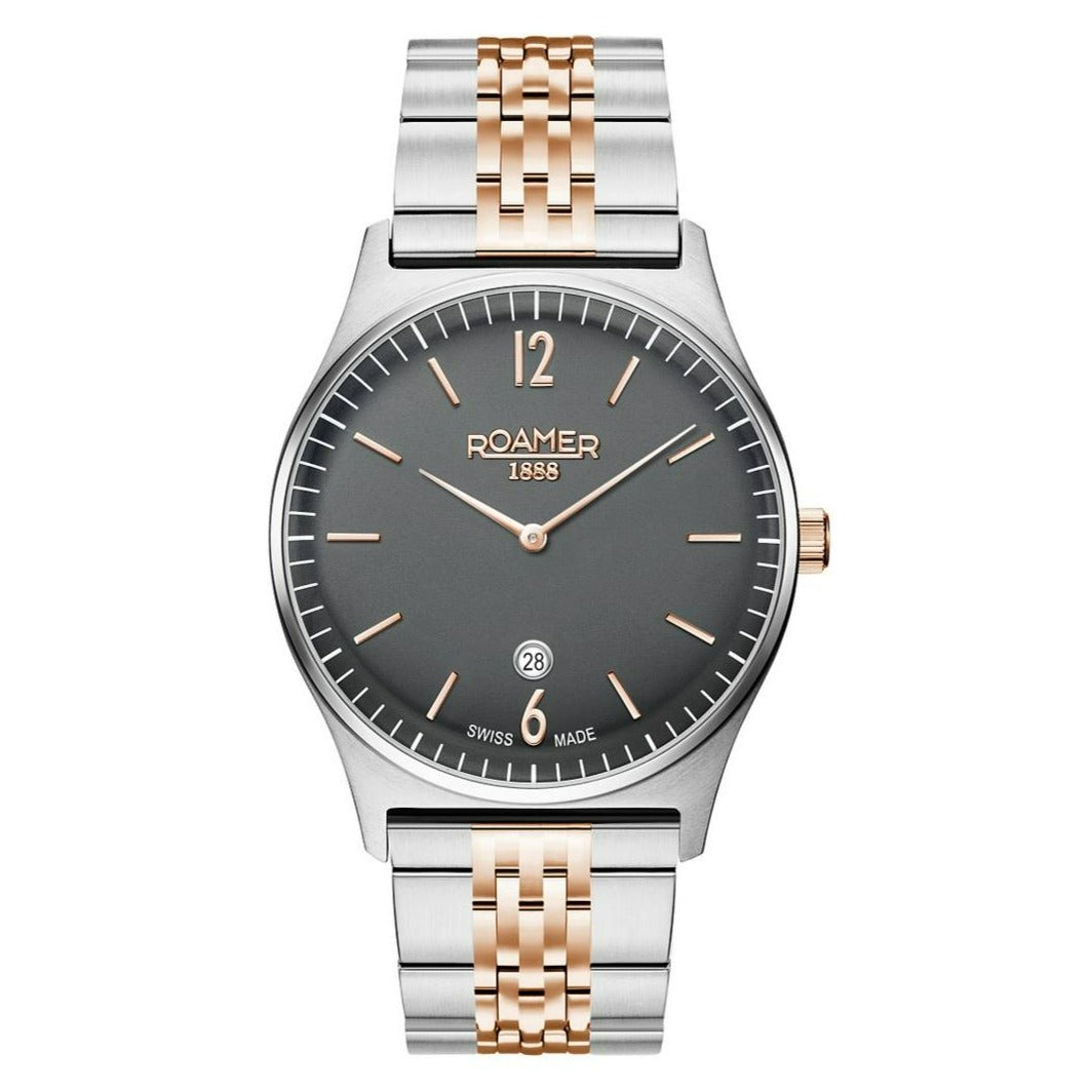 Roamer-<BR>Elements Two Tone Black Dial<BR/>(650810 41 65 50)