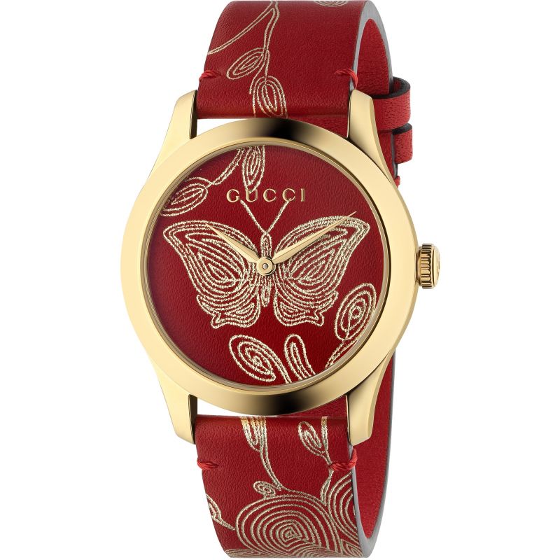 Gucci G-Timeless Red Leather Strap (YA1264054) – Design Centre