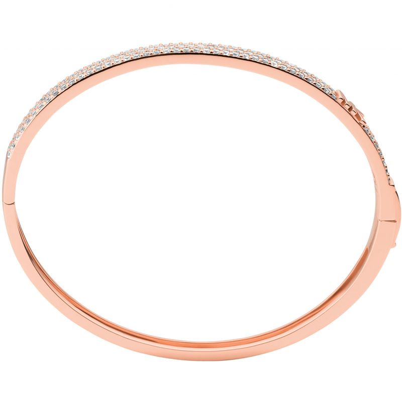 Michael Kors Jewellery-<BR>Rose Gold Premium Crystal Bangle<BR/>(MKC1551AN791)