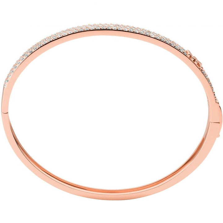 Michael Kors Jewellery-<BR>Rose Gold Premium Crystal Bangle<BR/>(MKC1551AN791)