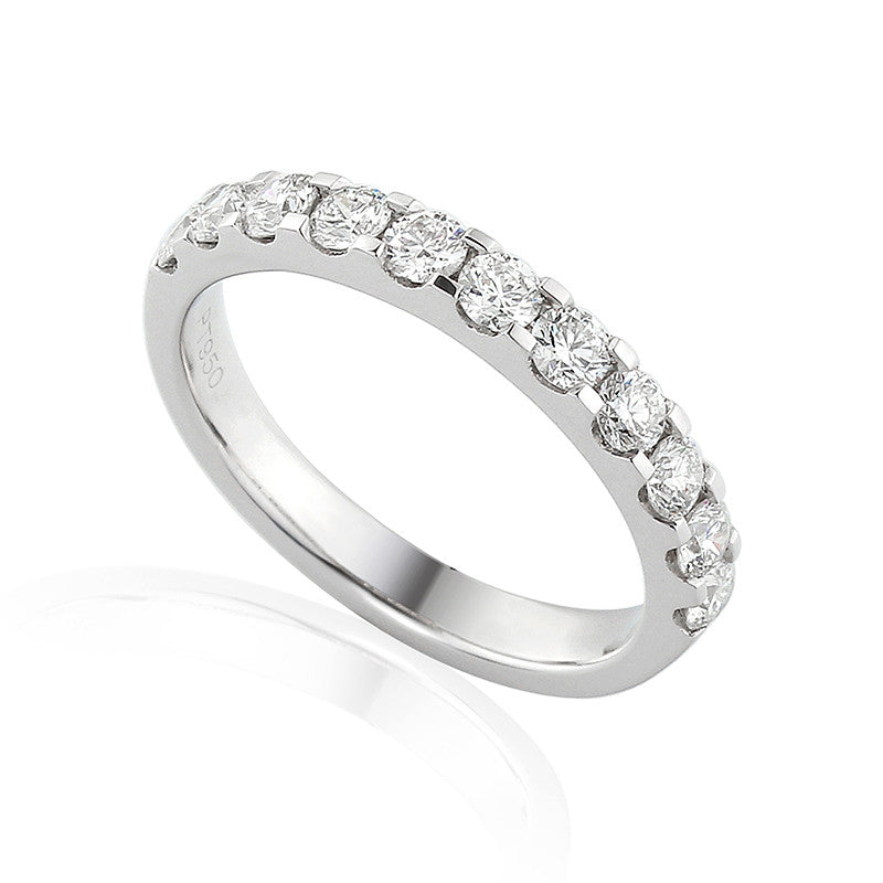 CLAW SET DIAMOND ETERNITY OR WEDDING RING-Plain Wedding Band-Design Centre Jewellery