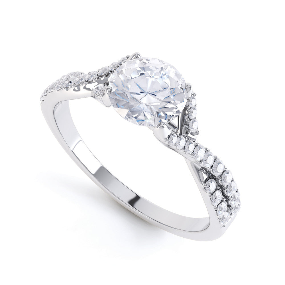 DANIELLE - 438005M-Diamond Engagement Ring-Design Centre Jewellery