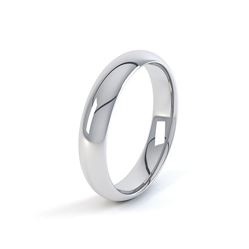 Slight Court Profile Wedding Band-Plain Wedding Band-Design Centre Jewellery