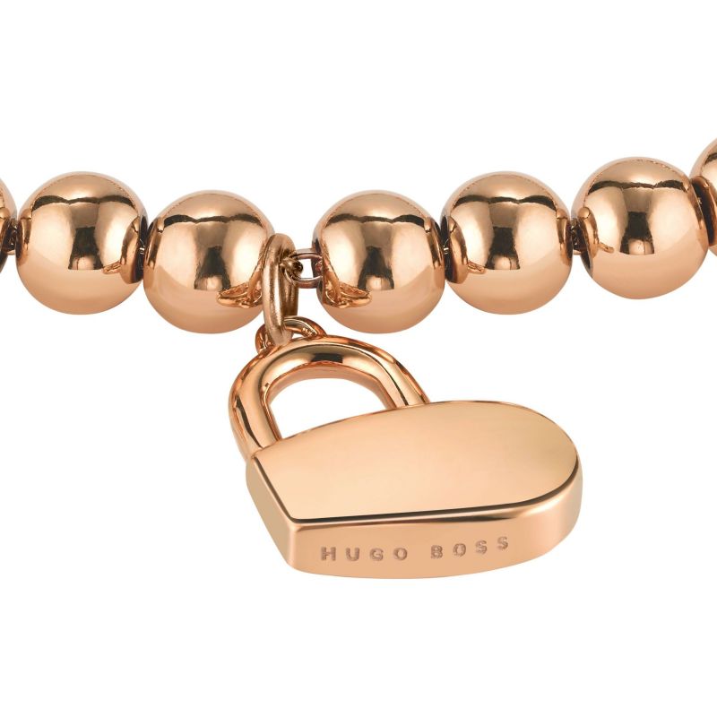 Boss-<BR>Bead Bracelet with Heart Charm<BR/>(1580076)