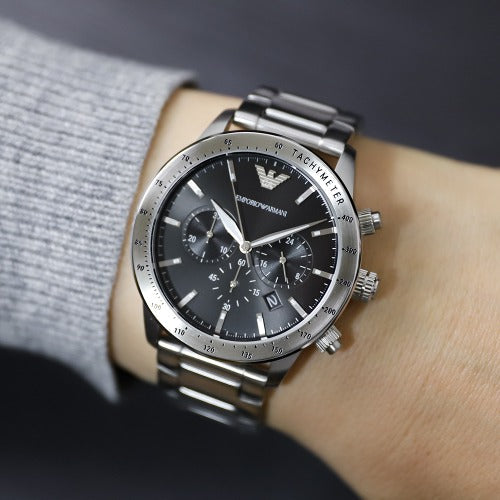 <BR>Chronograph Stainless Steel<BR/> (AR11241)-Emporio Armani-Design Centre Jewellery