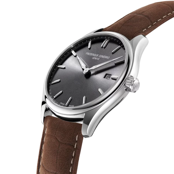 Frederique Constant-<BR>Classic Quartz Grey<BR/>(FC-220DGS5B6)