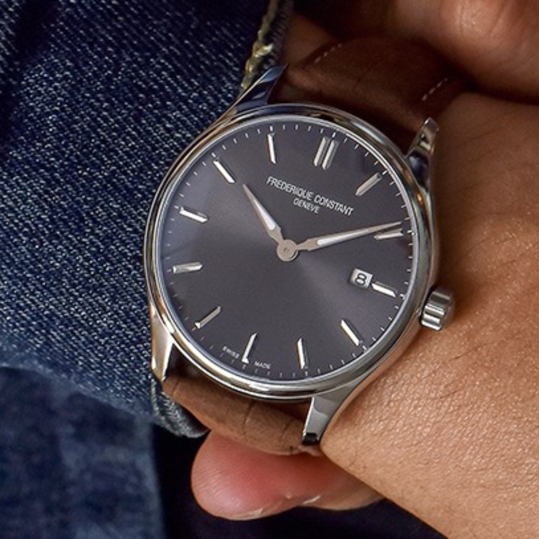 Frederique Constant-<BR>Classic Quartz Grey<BR/>(FC-220DGS5B6)