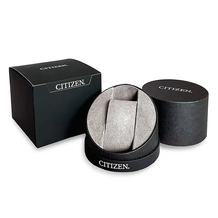 Citizen-<BR>Eco-Drive Black Leather<BR/>(BM8550-14A)