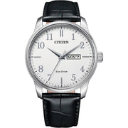 <BR>Eco-Drive Black Leather<BR/>(BM8550-14A)