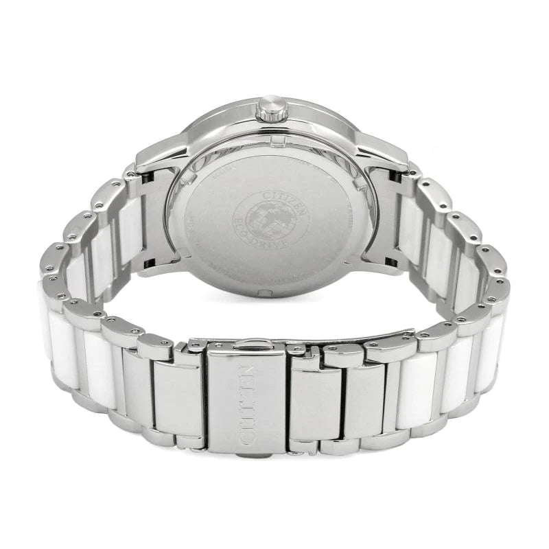 Citizen eco drive sales women's white ceramic