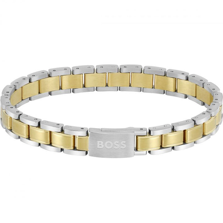 Boss-<BR>Essentials Two-Tone Steel Bracelet<BR/>(1580195)