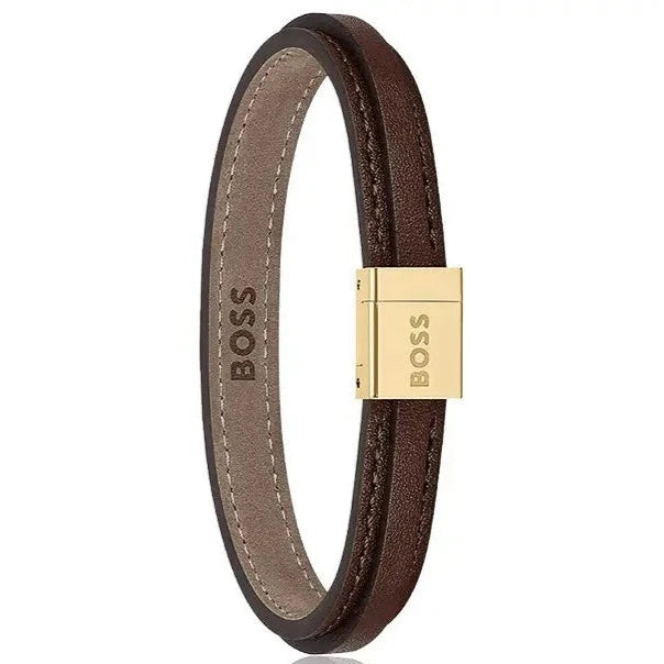 Boss-<BR>Grover Leather Bracelet<BR/>(1580329M)