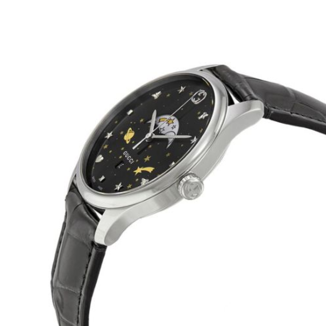 Black face gucci watch clearance