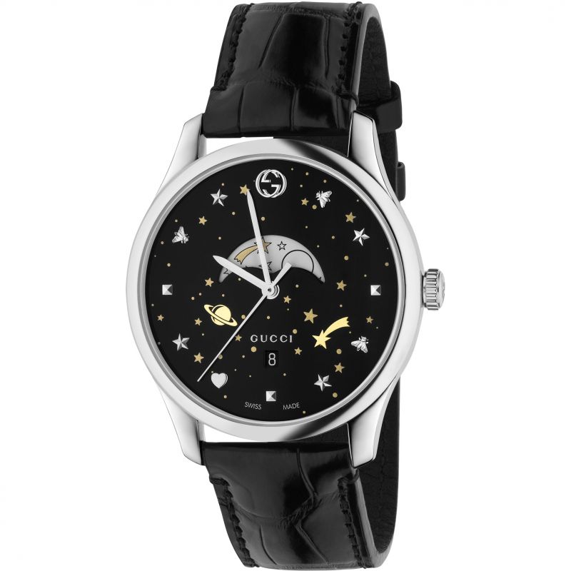 Gucci-<BR>Gucci G-Timeless Black Moonphase<BR/>(YA126327)