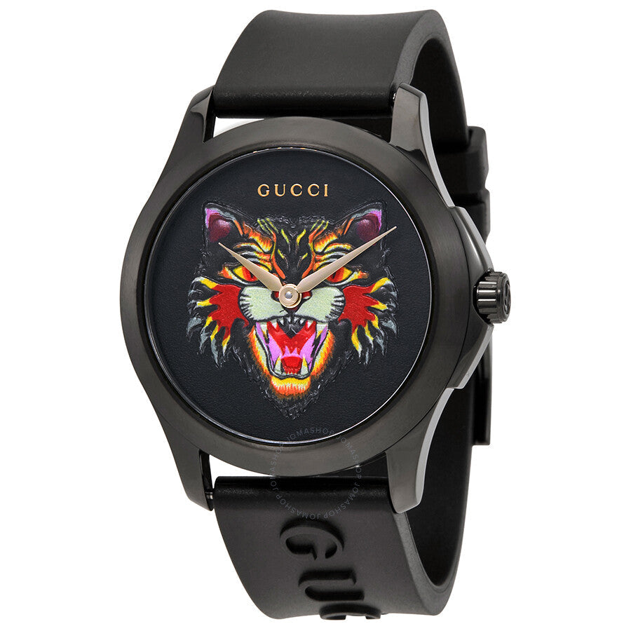 Gucci-<BR>Gucci G-Timeless Black Motif Cat<BR/>(YA1264021)