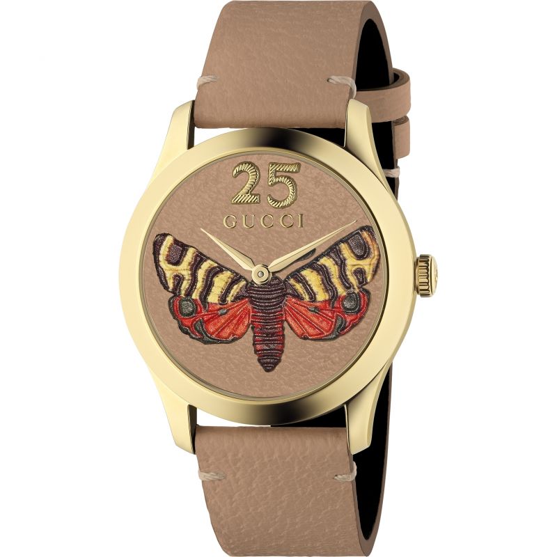 Gucci-<BR>Gucci G-Timeless Brown Butterfly<BR/>(YA1264063)