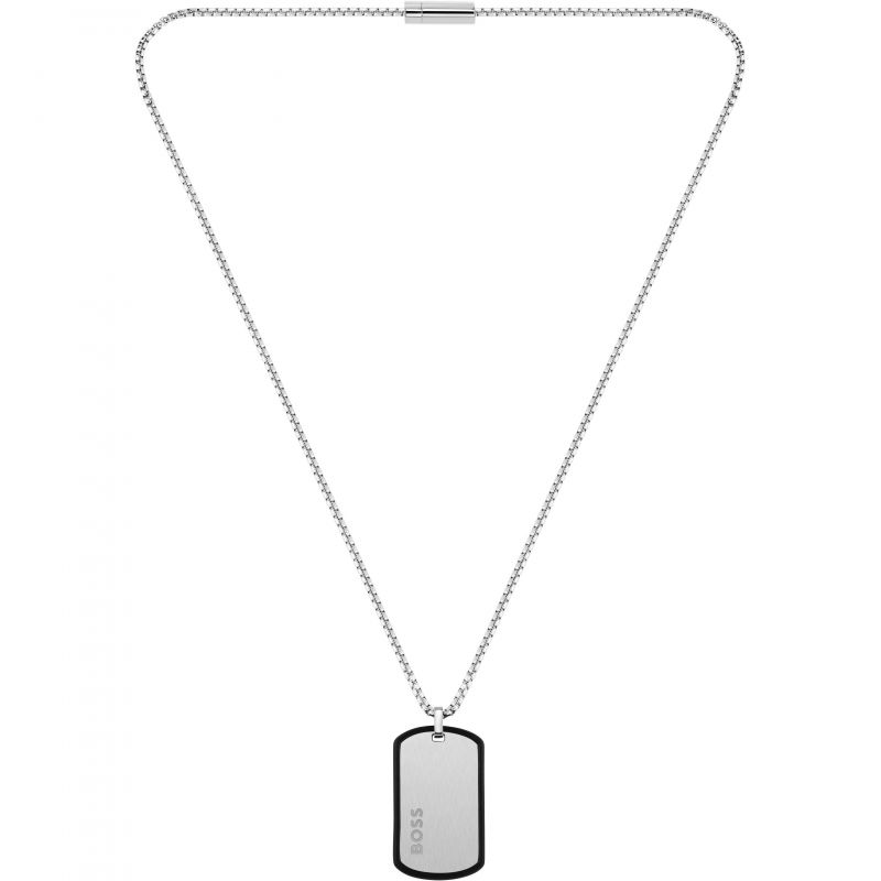 Boss-<BR>ID Tag Steel and Silicone Chain<BR/>(1580050)