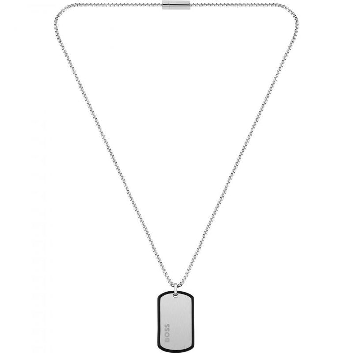 Boss-<BR>ID Tag Steel and Silicone Chain<BR/>(1580050)