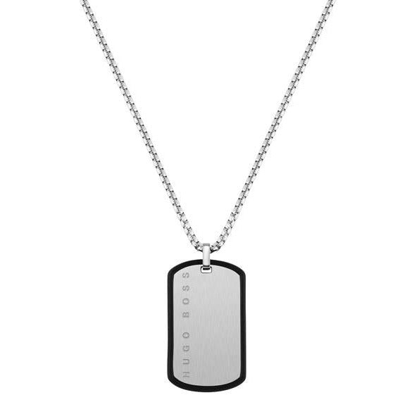 Boss-<BR>ID Tag Steel and Silicone Chain<BR/>(1580050)