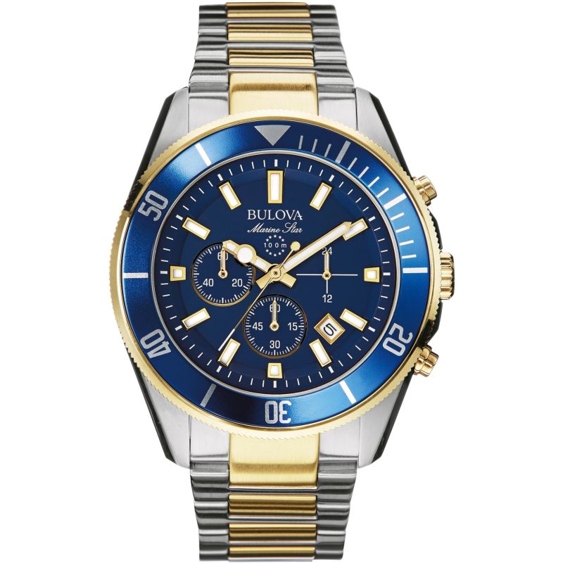 Bulova-<BR>Marine Star Chronograph Blue<BR/>(98B230)