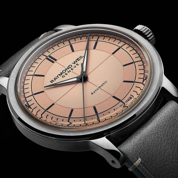 Raymond Weil-<BR>Millesime Salmon Automatic<BR/>(2925-STC-80001)-Design Centre Jewellery