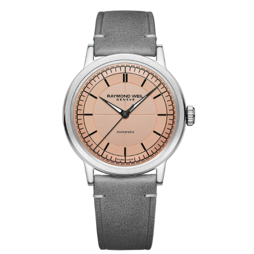 Raymond Weil-<BR>Millesime Salmon Automatic<BR/>(2925-STC-80001)-Design Centre Jewellery