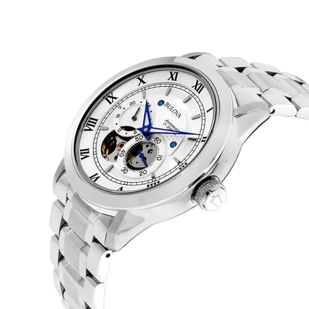 Bulova-<BR>Open Aperture Silver<BR/>(96A118)