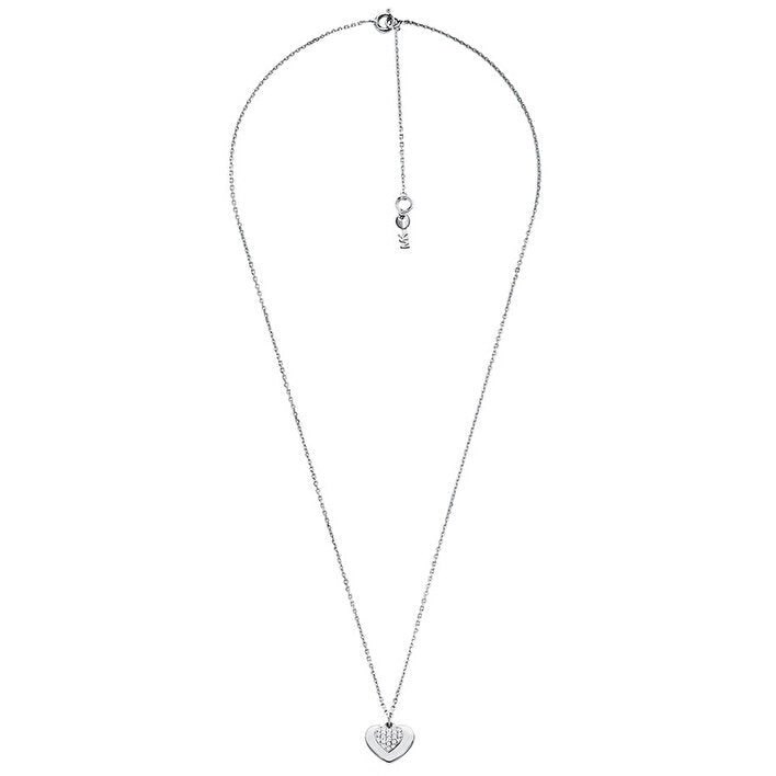 Michael Kors Jewellery-<BR>Plated Heart and Pave Pendant<BR/>(MKC1120AN710)