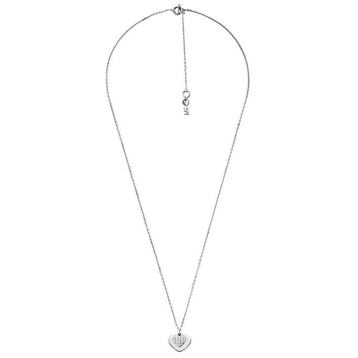 Michael Kors Jewellery-<BR>Plated Heart and Pave Pendant<BR/>(MKC1120AN710)
