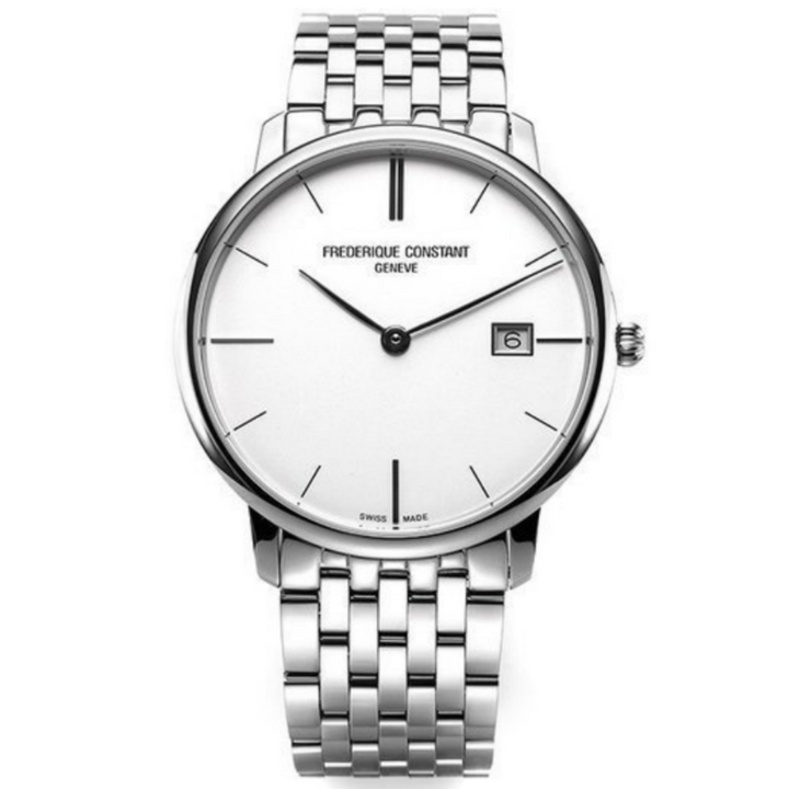 Frederique Constant-<BR>Slimline Silver<BR/>(FC-220S5S6B)