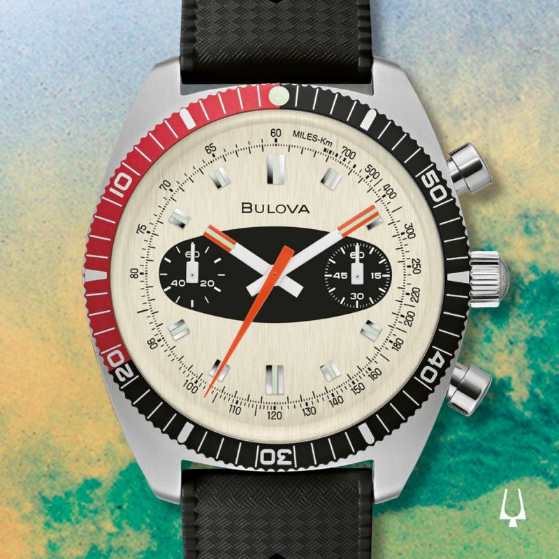 Bulova-<BR>Surfboard Silicone Chronograph<BR/>(98A252)