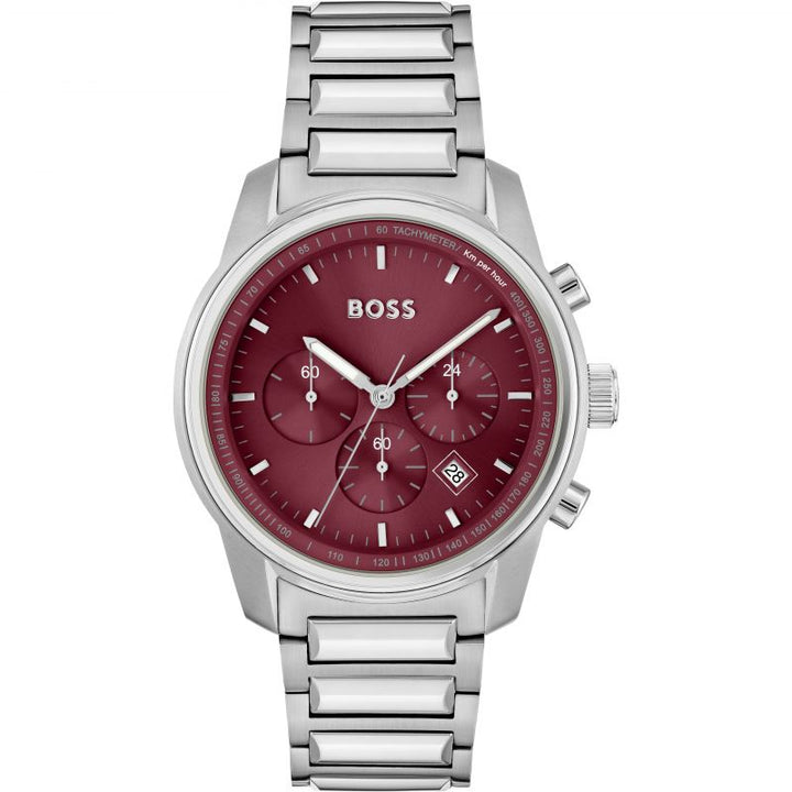 Boss Acou Boss Trace Red Dial (1514004) – Design Centre Jewellery