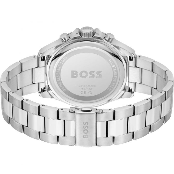 <BR>Troper Chronographer Red and Blue Bezel<BR/>(1514108)-Boss-Design Centre Jewellery