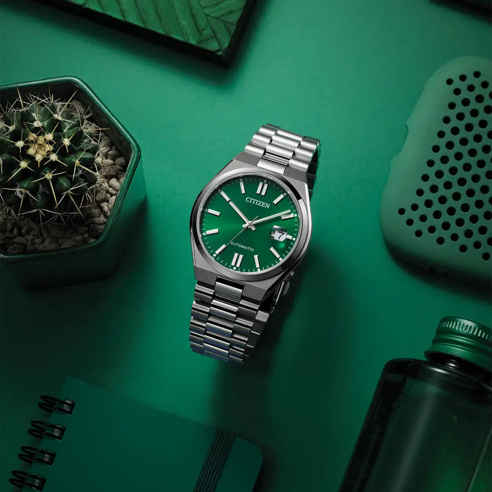 Citizen-<BR>Tsuyosa Automatic Green<BR/>(NJ0150-56X)