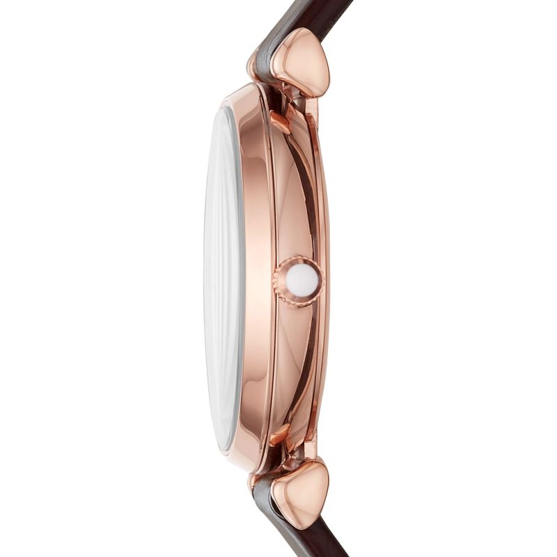 Emporio Armani-<BR>Two-Hand Brown leather<BR/>(AR11269)