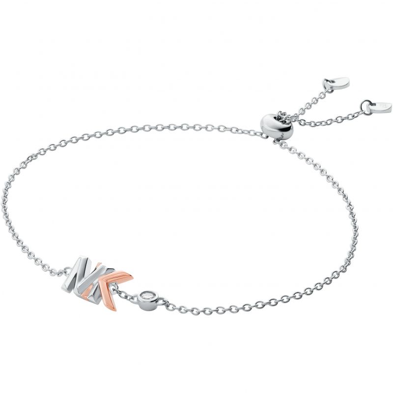 Michael Kors Jewellery-<BR>Two-Tone MK Logo Bracelet<BR/>(MKC1534AN931)