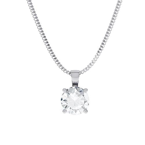 Chantelle - Diamond Pendant - Pd025 - 16in Chain Length, 18ct-yellow-gold Metal, 0.76 Ct Diamond (undefined)-Design Centre Jewellery