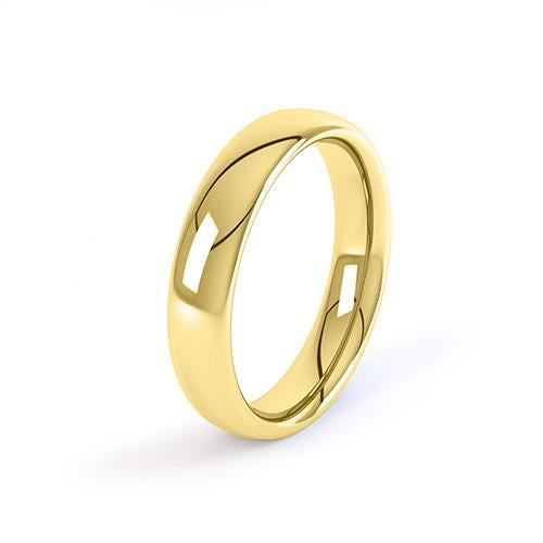Court Profile Wedding Band - J Finger Size, 18ct-yellow-gold Metal, 3 Width-Design Centre Jewellery