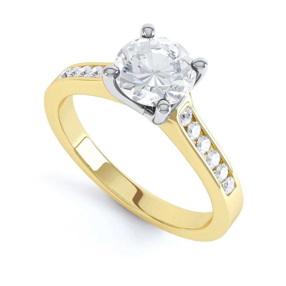 Molly - 31740M - G Finger Size, 18ct-yellow-gold Metal, 0.3 Ct Diamond (undefined)-Design Centre Jewellery