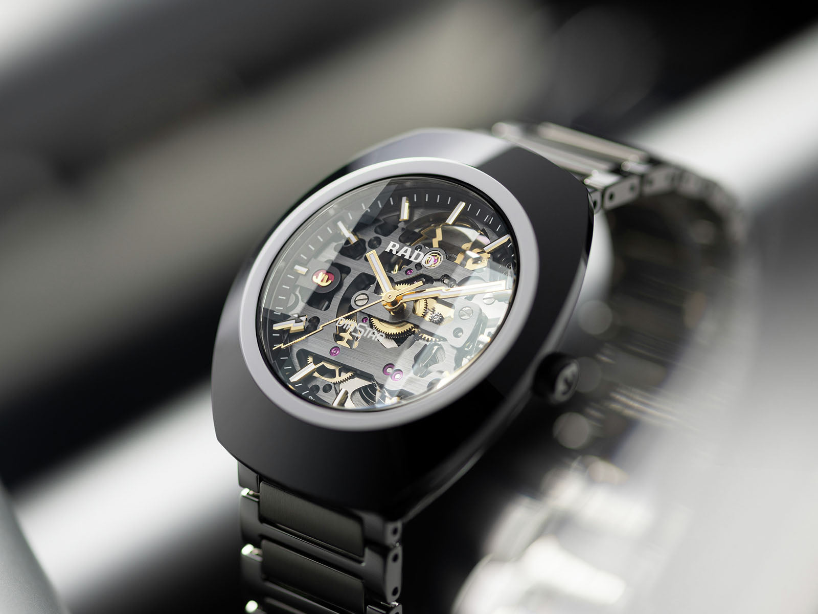 New Rado Centrix Diamonds Stainless Steel Black Dial Men's Watch R30022712  | eBay